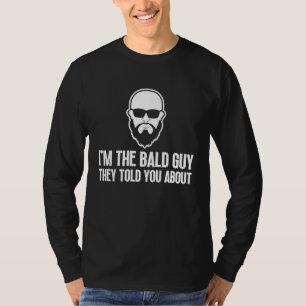 T-shirt Hommes Chauves Barbe Homme Perte de Cheveux Chauve