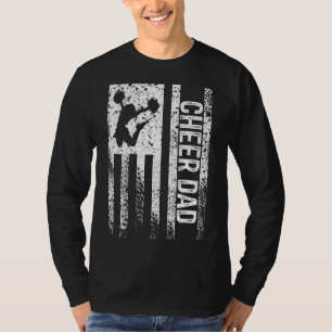 T-shirt Hommes Cheer Papa Vintage Américain Drapeau Père C