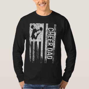 T-shirt Hommes Cheer Papa Vintage Américain Drapeau Père C