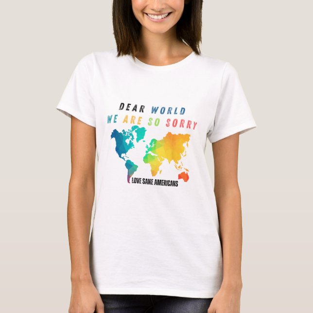 T-shirt Hommes Cher Monde1  (Devant)
