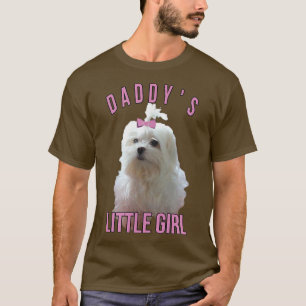 T-shirt Hommes Chiens Maltais Papa Propriétaire Aimer Chie