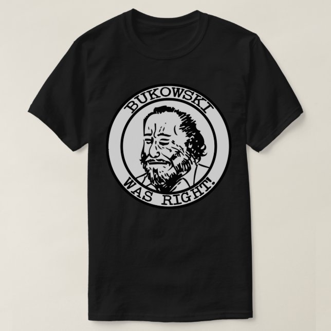 T-shirt Hommes Cool Charles Bukowski Cadeau graphique (Design devant)