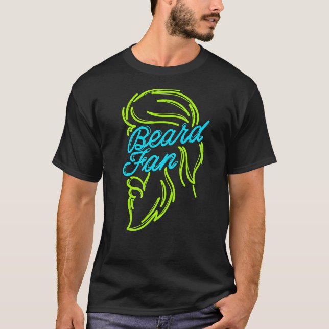 T-shirt Hommes Cool déclaration de croissance de la barbe  (Devant)