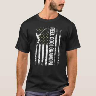 T-shirt Hommes Cool Drapeau Américain Grandpa Pour Daddy H