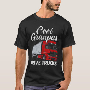T-shirt Hommes Cool Grandpas Conduire Camions Camion Condu
