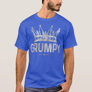T-shirt Hommes Cool Grumpy King Crown American Patriotique