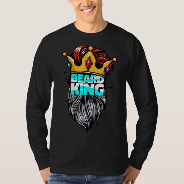 T-shirt Hommes Cool, instruction Beard pleine Masculi des  (Devant)