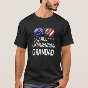 T-shirt Hommes Cool Tous Américain Grand Drapeau Américain