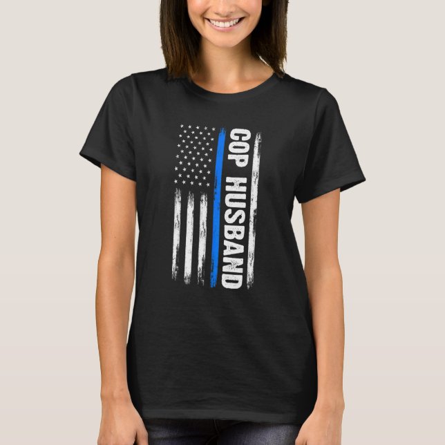 T-shirt Hommes Cop Hussal Cop Police Cops (Devant)