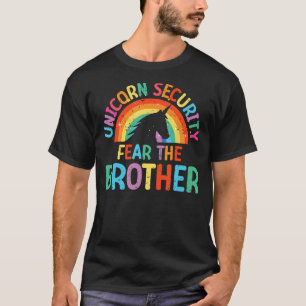 T-shirt Hommes Costume Papa Unicorn Sécurité Peur Le Frère