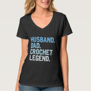T-shirt Hommes Crochet Papa Mari Papa Crochet Légende Croc