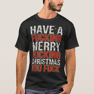 T-shirt Hommes Crude Humour Adulte Bah Humbug Cadeau Merry