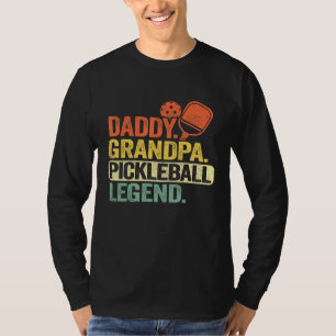 T-shirt Hommes Daddy Grand-père Pickleball Légende Hommes 