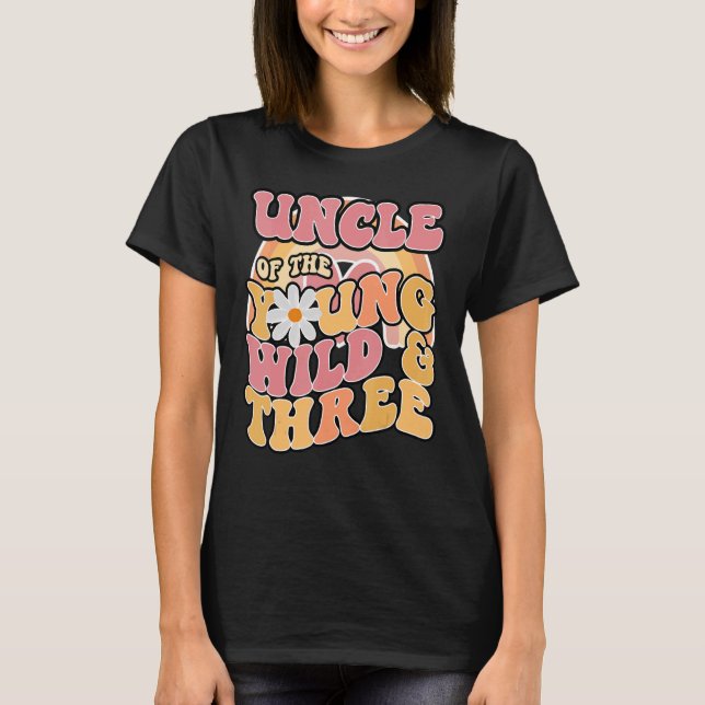 T-shirt Hommes Daisy Anniversaire Oncle Young Wild & 3 Boh (Devant)