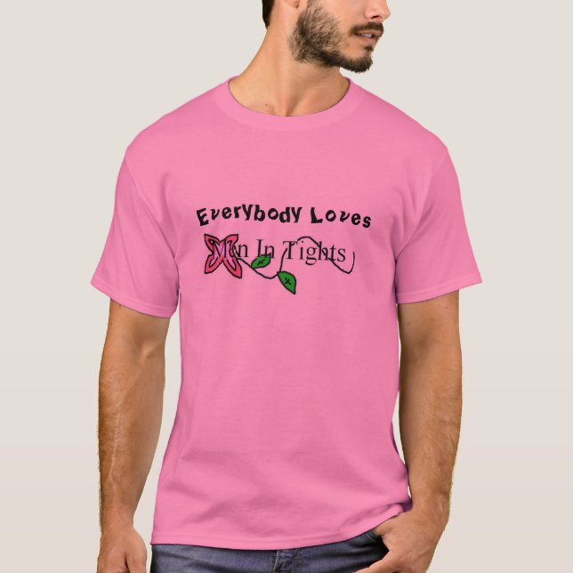 T-shirt Hommes dans des collants (Devant)