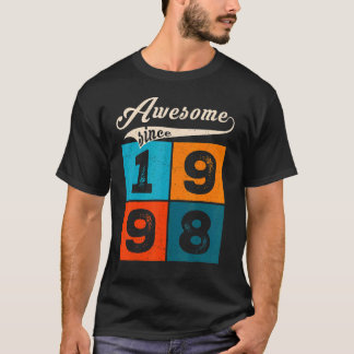 T-shirt Hommes De 24 Ans Femmes À L'Anniversaire Awesome D