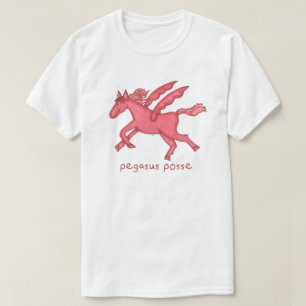 T-shirt Hommes de bande de Pegasus (divers styles) blancs