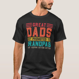 T-shirt Hommes de grands papas sont promus Grandpas grand-