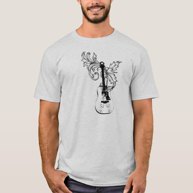 T-shirt Hommes de guitare (Devant)