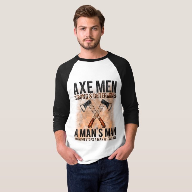 T-shirt Hommes de hache (Devant entier)