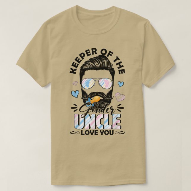 T-shirt Hommes De La Barbe Gardiens Du Genre Oncle Vous Ai (Design devant)