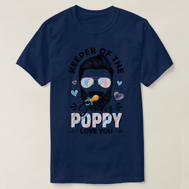 T-shirt Hommes De La Barbe Gardiens Du Genre Poppy Vous Ai (Design devant)