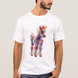 T-shirt Hommes de licorne vibrant psychédélique aquarelle 