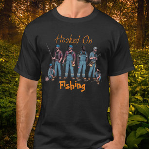 T-shirt Hommes de métier/Plomberie/Accro à la pêche