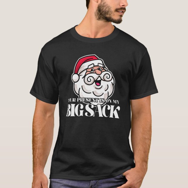T-shirt Hommes de Noël inappropriés Joyeux 2021 Père Noël  (Devant)