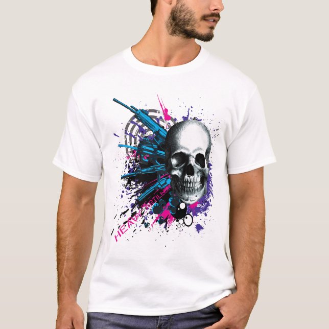T-shirt Hommes de serrure et de charge (Devant)