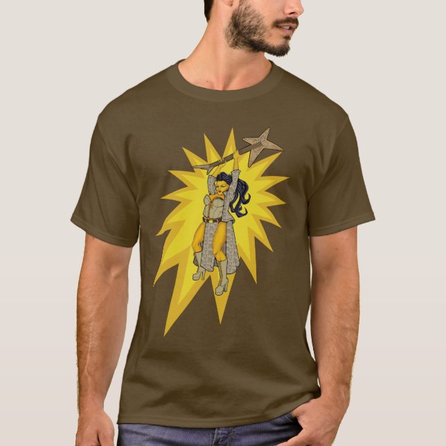 T-shirt Hommes de trouille de combat (Devant)