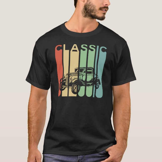 T-shirt Hommes De Voiture Classique (Devant)