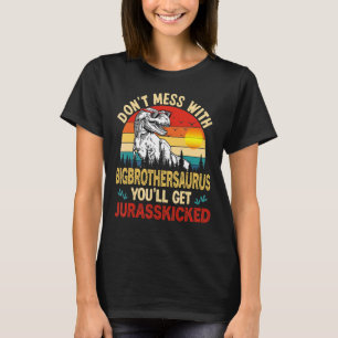 T-shirt Hommes déçus Big Brothersaurus Dinosaur Rex Gras