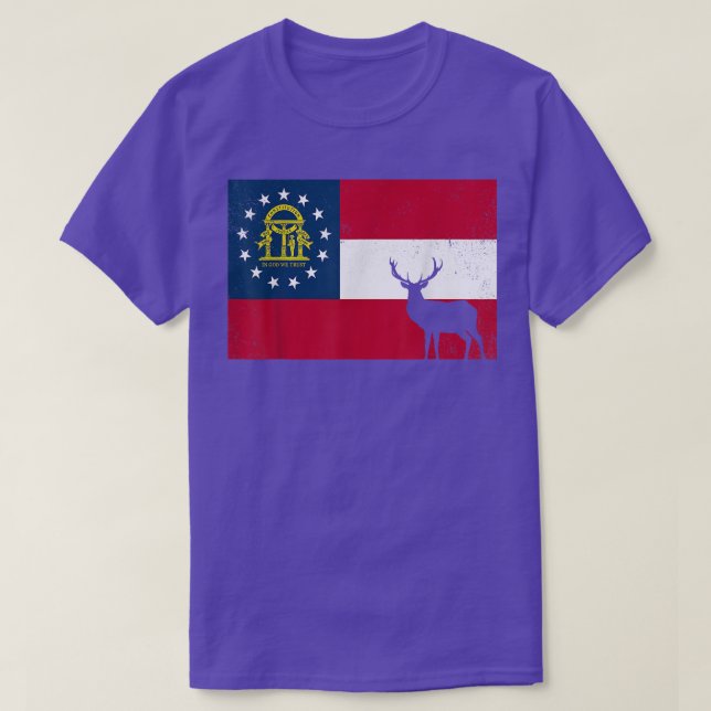 T-shirt Hommes Deer Chasse Fière Chasseur Patriotique Faun (Design devant)