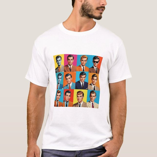 T-shirt Hommes des années 1980 (Devant)