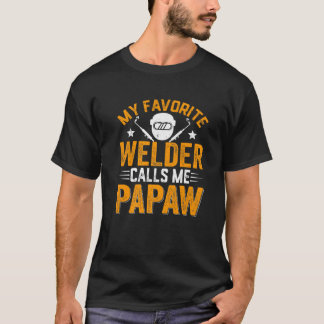 T-shirt Hommes Détestés Mon Soudeur Favori M'Appelle Pa