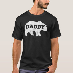 T-shirt Hommes Distressed Papa Ours Papa Camping Gear