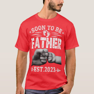 T-shirt Hommes Distressés Bientôt Être Père Est 2023 Homme