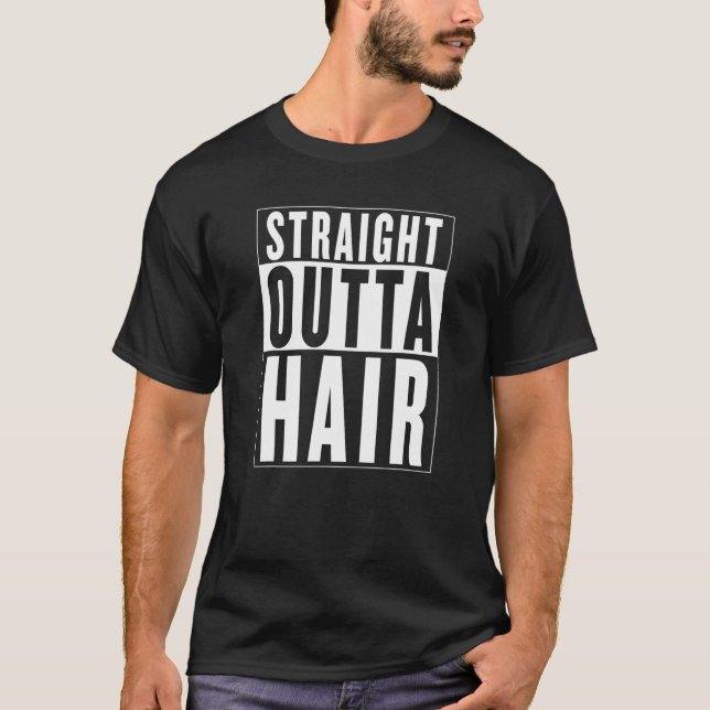 T-shirt Hommes DROIT SORTIE CHEVEUX chauve Guy Cheveux per (Devant)