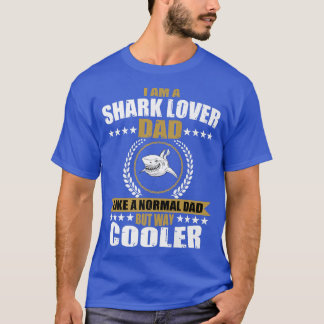 T-shirt Hommes Drôle Amateur De Requin Papa Dit Aimer Requ