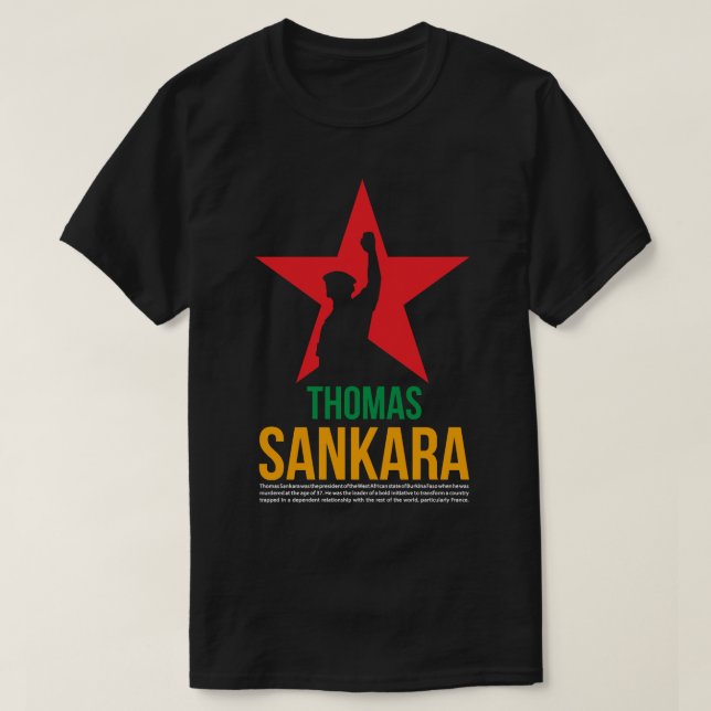 T-shirt Hommes Drôle Che Guevara Thomas De Sankara Africa  (Design devant)