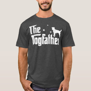 T-shirt Hommes Drôle Jack Russell Terrier Dogfather Distre