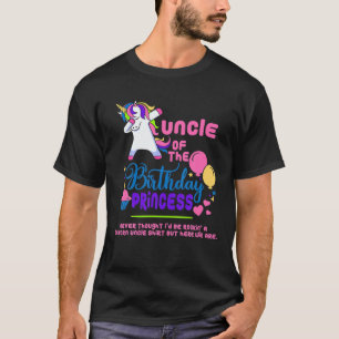 T-shirt Hommes Drôle Oncle De La Princesse Anniversaire Da
