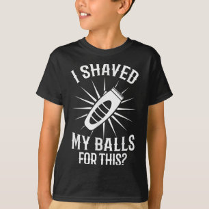 T-shirt Hommes Drôle Rasé Ma Citation Sarcastique Offensiv