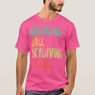 T-shirt Hommes drôle Vintage Mari de chemise papa Skydivin