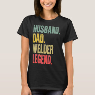 T-shirt Hommes drôle Vintage Mari de chemise papa Welder L
