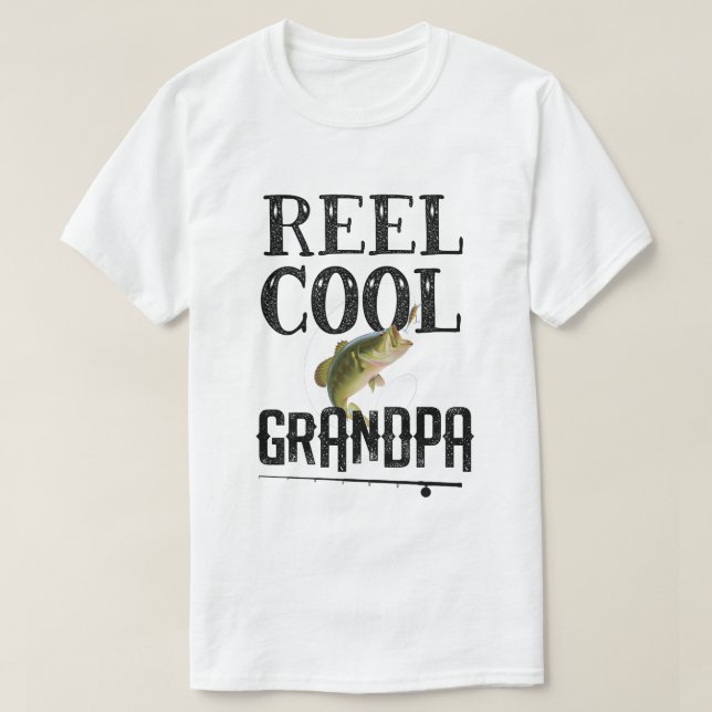 T-shirt Hommes drôles de grand-papa de calembour de pêche (Design devant)