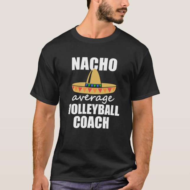 T-shirt Hommes drôles de volleyball de Nacho de chemise (Devant)