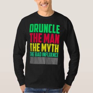 T-shirt Hommes Druncle Man Myth Influencer Mauvais Oncle