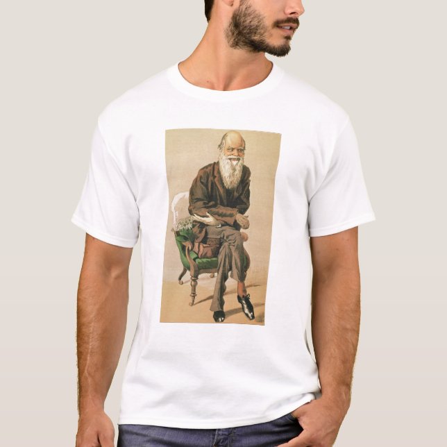 T-shirt Hommes du jour, no. 33, Charles Darwin (Devant)